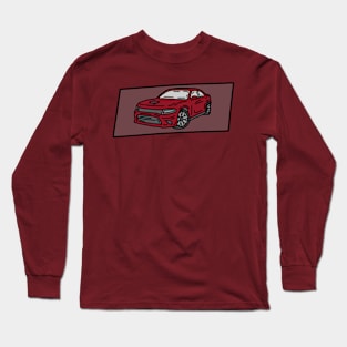 muscle cars illustration vector Long Sleeve T-Shirt